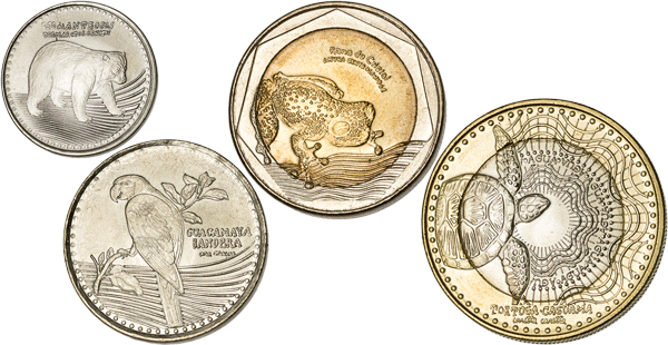 colombia animal coins