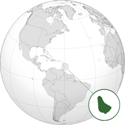 Barbados (orthographic projection)