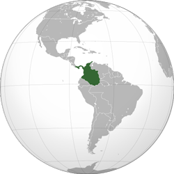 Colombia (orthographic projection)