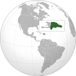 Dominican Republic (orthographic projection)