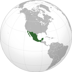 Mexico (orthographic projection)