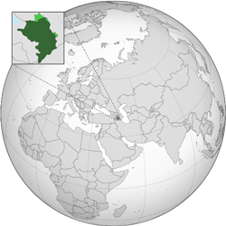 Artsakh Republic (orthographic projection)