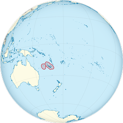 New Caledonia (orthographic projection)