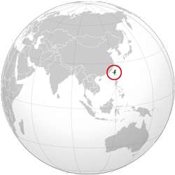 Taiwan (orthographic projection)