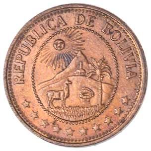 Bolivia 10-CENTAVOS (KM188)
