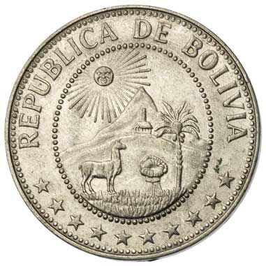 Bolivia 50-CENTAVOS (KM190)
