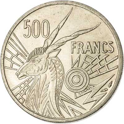 Central African States 500-FRANCS (KM12)