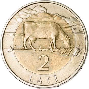 Latvia 2-LATI (KM38)