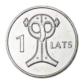 Latvia 1-LATS (KM86)