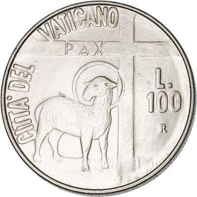 Vatican City 100-LIRE (KM180)