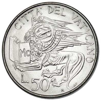 Vatican City 50-LIRE (KM187)