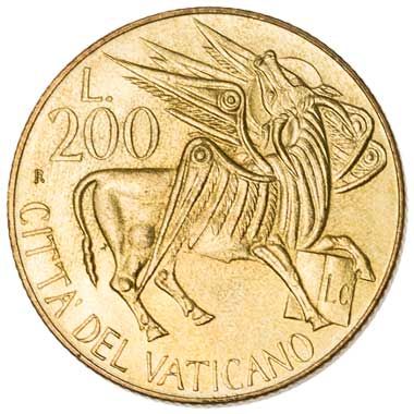 Vatican City 200-LIRE (KM189)