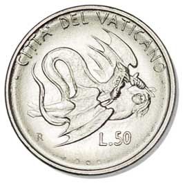 Vatican City 50-LIRE (KM264)