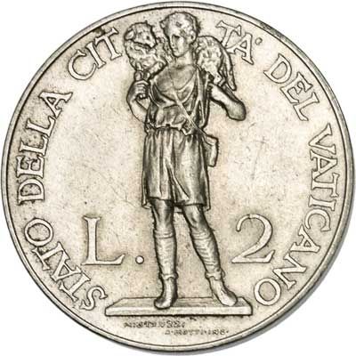 Vatican City 2-LIRE (KM6)