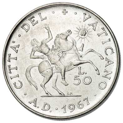 Vatican City 50-LIRE (KM97)