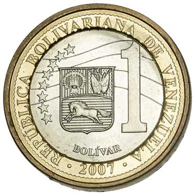 Venezuela 1-BOLIVAR (Y93)