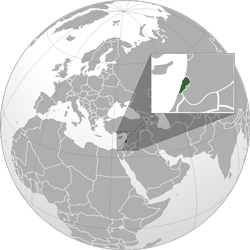 Lebanon (orthographic projection)