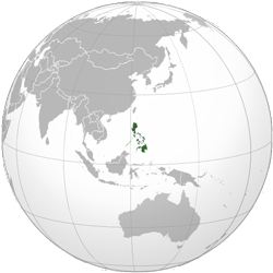 Philippines (orthographic projection)
