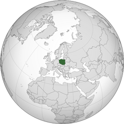 Poland (orthographic projection)