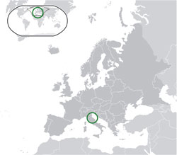 San Marino (orthographic projection)