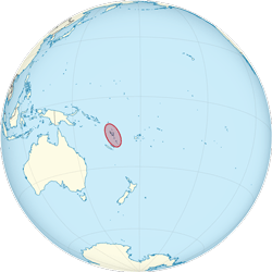 Vanuatu (orthographic projection)