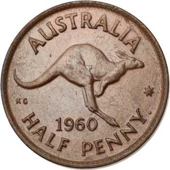 Australia ½-PENNY (KM61)