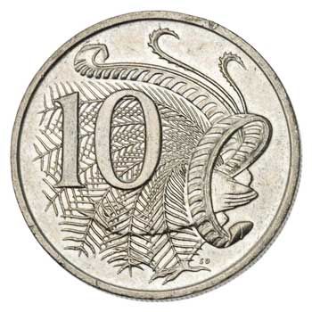 Australia 10-CENTS (KM81)