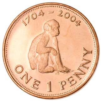 Gibraltar 1-PENNY (KM1046)