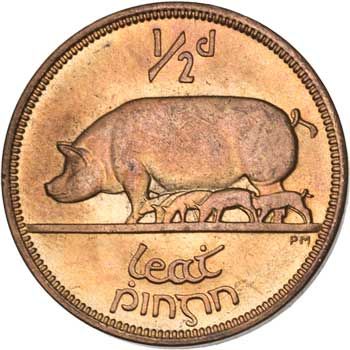 Ireland ½-PENNY (KM10)