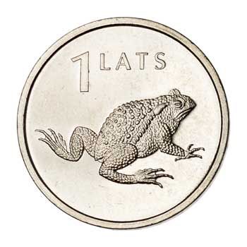 Latvia 1-LATS (KM108)